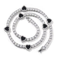 Icy Hearts Tennis Necklace
